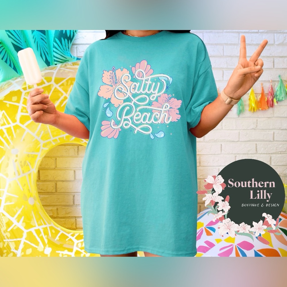 Salty Beach Comfort Colors T-Shirt